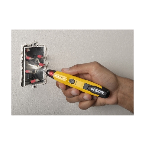 Sperry Instruments VD6508 Detector with Flashlight, LED Display, Functions: AC Voltage, Yellow - Image 3