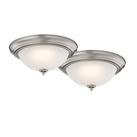 Boston Harbor Ceiling Light Fixture, 0.17 A, 120 V, 20 W, 2-Lamp, LED Lamp, 1500 Lumens, 3000 K Color Temp - Image 2