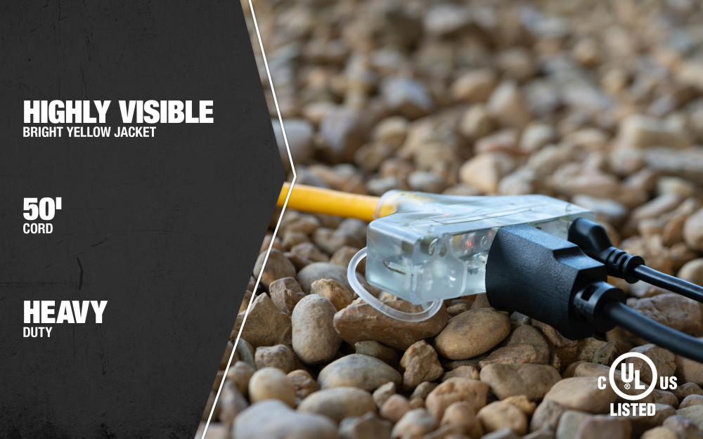 Southwire Cold Weather 3 Outlet Extension Cord, 50', 12/3 - Image 6