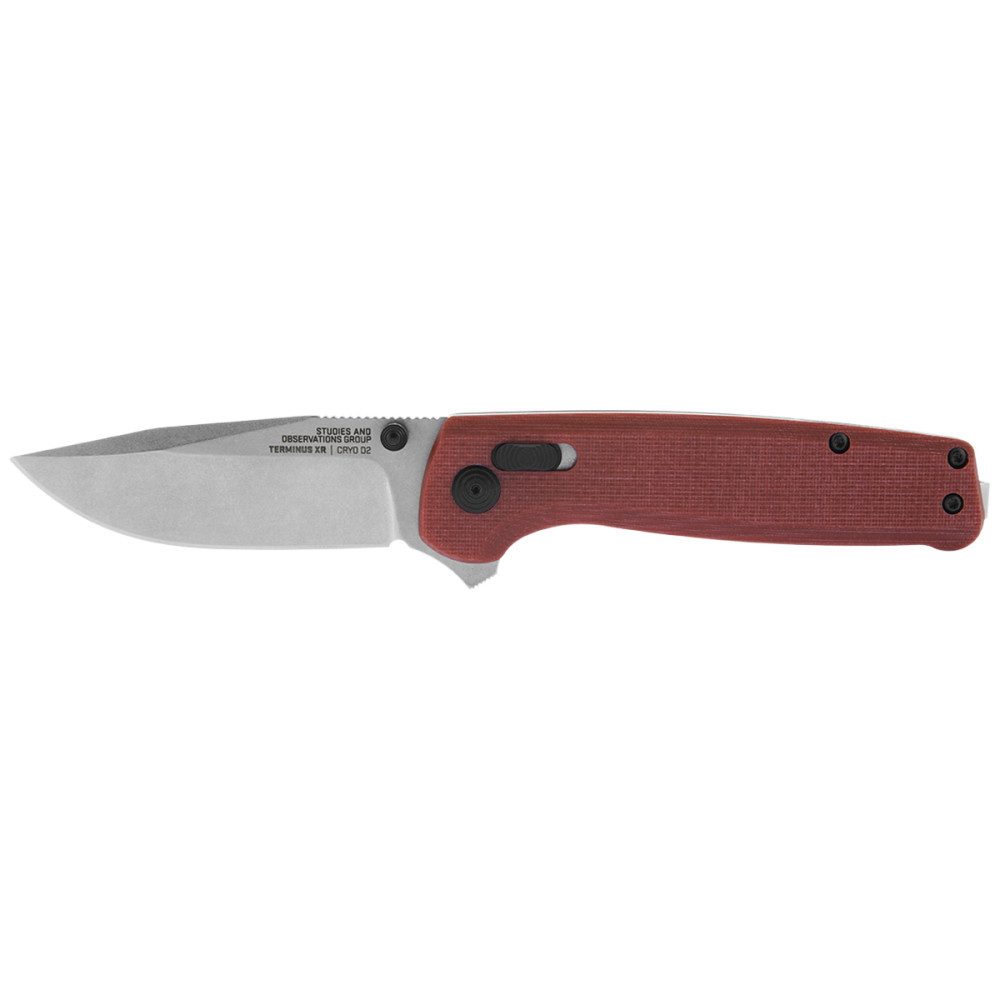 SOG Terminus XR G10 Folding Knife Crimson Red - Image 5