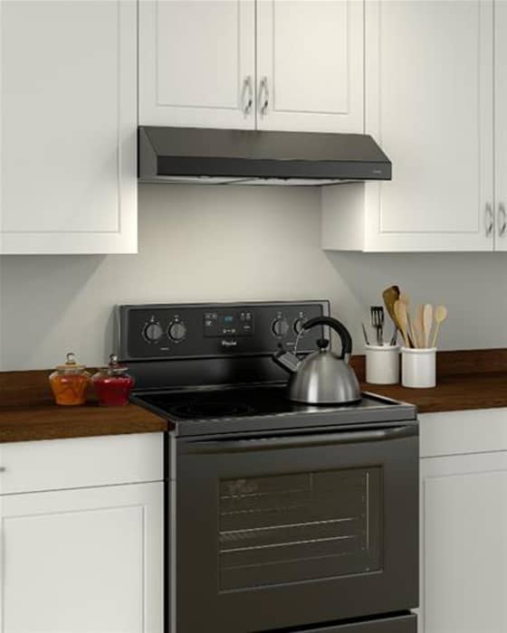 Broan ADA Glacier BCSD1 Series 30" Black Range Hood - Image 5