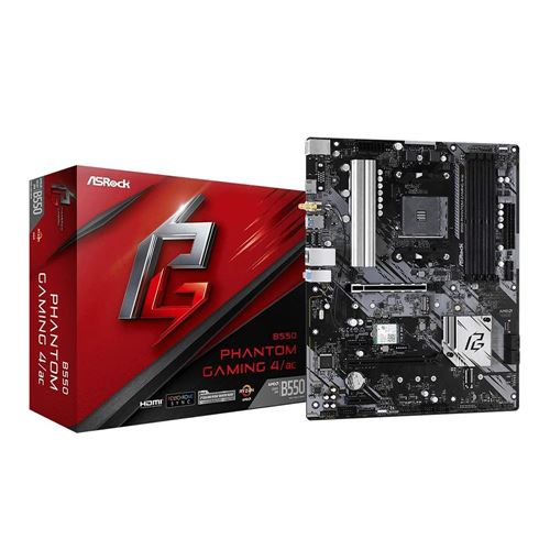 ASRock B550 Phantom Gaming 4/ac AMD AM4 ATX Motherboard - Image 4
