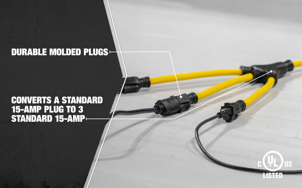 Southwire W Adapter Extension Cord 12/3 STW 15A - Image 8