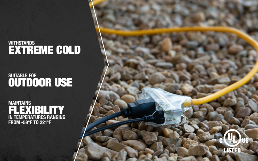 Southwire Cold Weather 3 Outlet Extension Cord, 50', 12/3 - Image 5