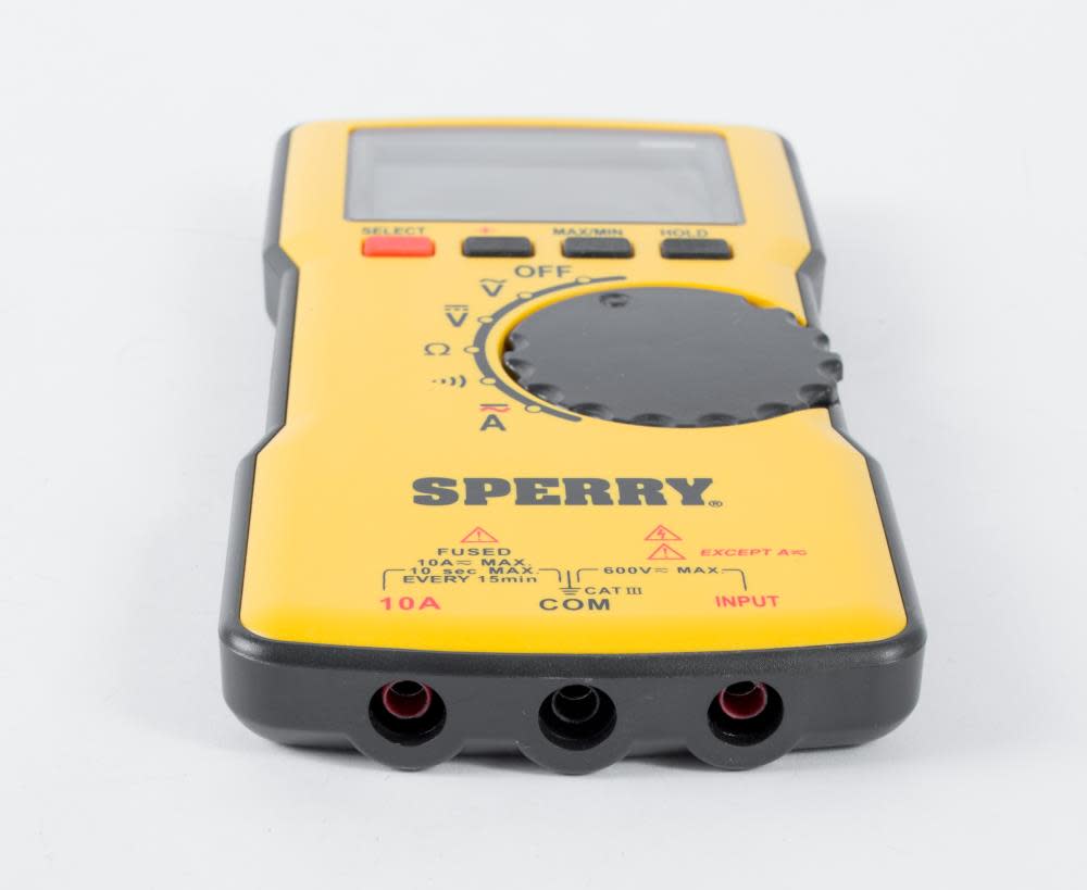 Sperry Instruments DM6850T Digital Multimeter, Thin, TRMS, Bluetooth, Autoranging, 600 V AC/DC, 10A Current, Continuity, Resistance, Capacitance, Frequency, Temperature - Image 7