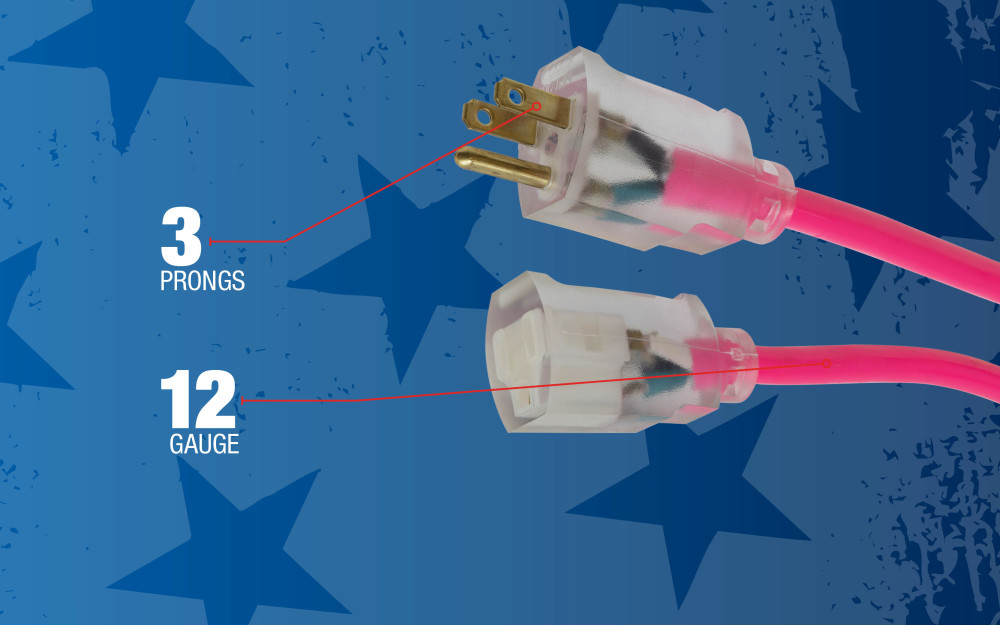 Southwire High Visibility Extension Cord Lighted End, 50', 12/3, SJTW - Image 4