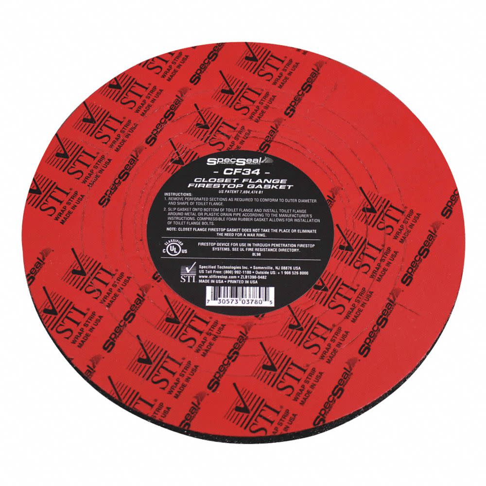 Specified Technologies SpecSeal Closet Flange Firestop Gasket - Image 5